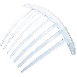 SOHO French Twist Einsteckkamm Seite Transparent Weiss 