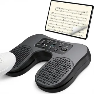 GWAEPU Bluetooth Page Turner Pedal: Bluetooth Fußschalter für Noten Apps mit Fußsteuerung für Pianisten Gitarristen und Live Performer für Studio und Konzert