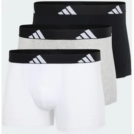adidas Active Flex Cotton Boxershorts 3 Einheiten Schwarz / Weiß / Grau S