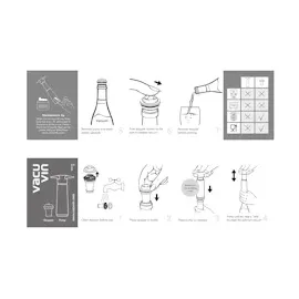 Vacu Vin Weinpumpe Concerto mit 3 Stopfen (09876606)