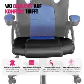 Tectake Mike schwarz/blau