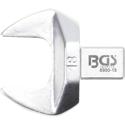 BGS, Schraubenschlüssel, Einsteck-Maulschlüssel  18 mm  Aufnahme 9 x 12 mm