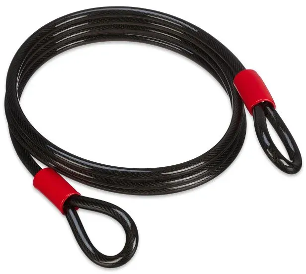 Relaxdays Schlaufenkabel 12 mm Rot,Schwarz