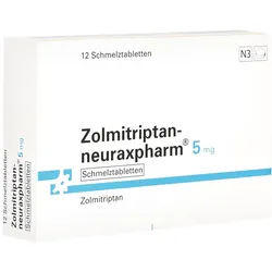 ZOLMITRIPTAN-neuraxpharm 5 mg Schmelztabletten 12 St