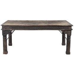 Tischhelden Küchentisch Tisch Vintage Massivholz geschwärzt ca 180 cm