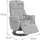 MCA Furniture MCA Relaxsessel + Aufstehhilfe HWC-N58, Fernsehsessel Sessel Fußstütze Bouclé Stoff Holz grau, Holz Natur