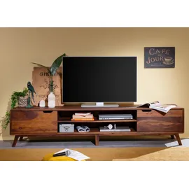 MASSIVMOEBEL24.DE TV-Board Sheesham 220x40x48 walnuss lackiert MALMÖ 2 124