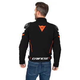 Dainese Racing 3 D Dry Textiljacke Schwarz/Weiß/Rot 56