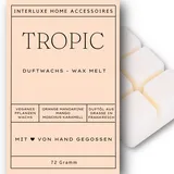 Interluxe Duftmelt Wachsmelt Tropic angenehm duftend Waxmelt 100% pflanzlich Duftwachswürfel für Duftlampe Wachs mit Duftöl Indoor Melts Duftwachs für Aromalampe