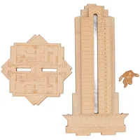 Dekorativer Adventskalender Aus Holz In Form Eines Wolkenkratzers