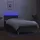 vidaXL Boxspringbett mit Matratze & LED Dunkelgrau 100x200 cm Stoff