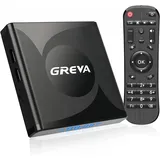 GREVA 8K Android TV Box 13.0 4GB RAM 64GB ROM, Internet TV Box RK3528 Chipsatz Unterstützung WiFi6 HDR10 BT5.0 USB3.0 Ethernet LAN 3D HD Smart TV Box Bluetooth