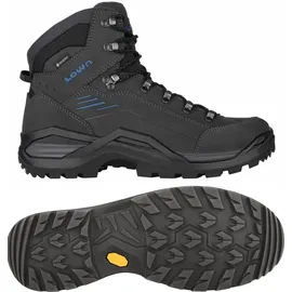 Lowa Renegade Evo GTX Mid Wanderstiefel - Anthracite / Steel Blue - EU 42