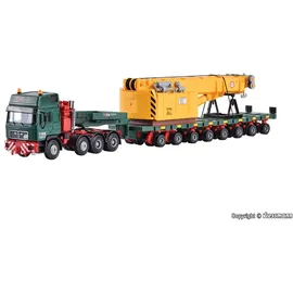Kibri Fahrzeuge MAN SK mit Scheuerle Plattformwagen Schienenkran Oberteil 13600 H0