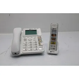 Geemarc AmpliDECT COMBI-PHOTO 295 Analoges/DECT-Telefon Anrufer-Identifikation Weiß