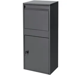 ML-Design Paketbriefkasten Anthrazit Standbriefkasten Paketkasten Postkasten Paketbox