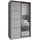 masseno Schwebetürenschrank VARO 120 x 205 x 60 cm Graphitfarben