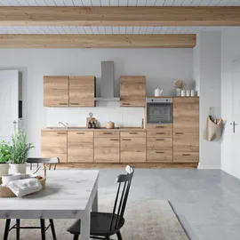 Nobilia Küchenzeile Structura I 360 cm braun