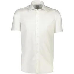 Businesshemd LINDBERGH "Lindbergh Business-Casual-Hemd", Herren, Gr. 3XL, Normalgrößen, weiß, Oberstoff: 100% Baumwolle, Kurzarm, Hemden