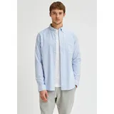 Selected Langarmhemd Blau XXL