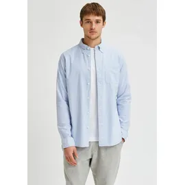 Selected Langarmhemd Blau XXL