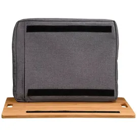 KESPER Knietablett natur Bambus B/H/L: ca. 31x8x45 cm | Grauschwarz, Natur