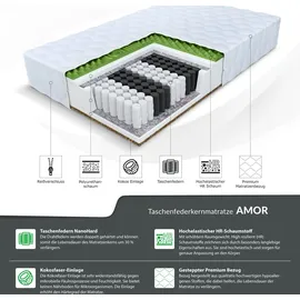 Fdm Taschenfederkernmatratze 180 x 200 cm H3/H4