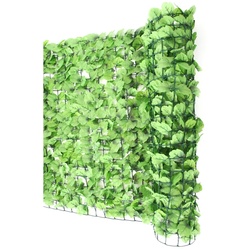 Mendler Balkonsichtschutz N77, Sichtschutz Windschutz Verkleidung für Balkon Terrasse Zaun ~ 300x150cm Blatt hell
