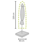 Perel Schutzhülle für Schirm - max. 4 m