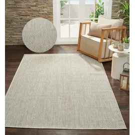 Bruno Banani Teppich BRUNO BANANI "Venezia, auch als Läufer", grau, B:240cm H:4mm L:340cm, Kunstfaser, Teppiche, Teppich, In- und Outdoor geeignet, Sisal-Optik, Wetterfest & UV-beständig