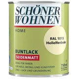SCHÖNER WOHNEN-Farbe Home Buntlack RAL 1015  (Hellelfenbein, Seidenmatt, 750 ml, Wasserbasiert)