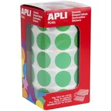 Apli Kids Kids Sticker Creative Rund auf Rolle grün 59 Blatt 30 Sticker pro Blatt
