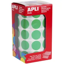 Apli Kids Kids Sticker Creative Rund auf Rolle grün 59 Blatt 30 Sticker pro Blatt