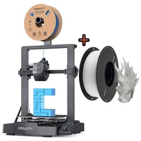 Creality Ender-3 V3 SE 3D Drucker, Mit 3,2"-Farbdisplay, 180mm/s Druck, automatische Nivellierung + 1KG Weiß PLA-Filament
