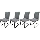 Hti-Living Esszimmerstuhl Kinsey 4er-Set Grau