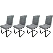 Hti-Living Esszimmerstuhl Kinsey 4er-Set Grau