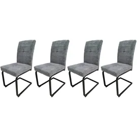 Hti-Living Esszimmerstuhl Kinsey 4er-Set Grau