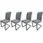 4er-Set Grau