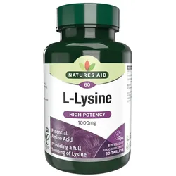 Natures Aid L-Lysine 1000 mg (60 Tabletten)