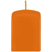 Quaderkerzen Mango Orange Stumpenkerze 15 x 6 cm 4 St.