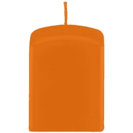 Quaderkerzen Mango Orange Stumpenkerze 15 x 6 cm 4 St.