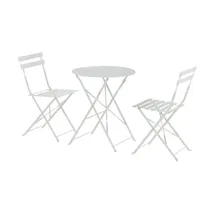 Möbel Kraft Balkon-Set 3-tlg. Weiß