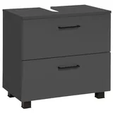 WELLTIME Waschbeckenunterschrank Trento 60 x 54 cm Grau Matt