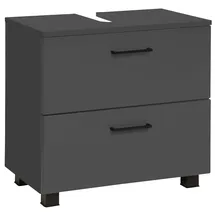 WELLTIME Waschbeckenunterschrank Trento 60 x 54 cm Grau Matt