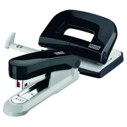 Heftgerät E15 + Locher E210, schwarz