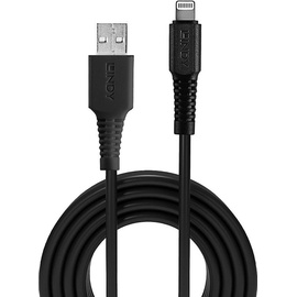 Lindy 1m USB Typ A an Lightning Kabel schwarz (31320)