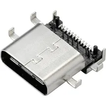 OEM TRU COMPONENTS USB 3.1 Typ C Einbaubuchse Buchse, Einbau horizontal Inhalt: 1 St.