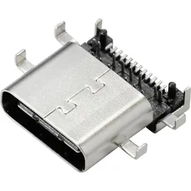 OEM TRU COMPONENTS USB 3.1 Typ C Einbaubuchse Buchse, Einbau horizontal Inhalt: 1 St.