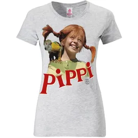 LOGOSHIRT Langstrumpf - Äffchen Herr Nilsson grau XS
