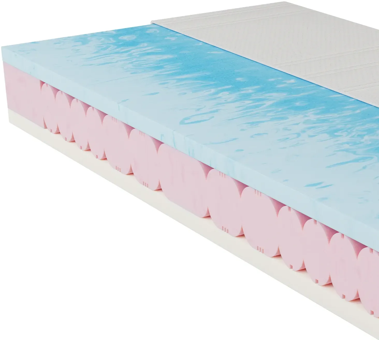 Double Flex, 23 cm, Hydrux-Gelschaum-Matratze mit Sommer-/Winter-Funktion 180 cm x 200 cm 2 (0 kg - 80 kg)